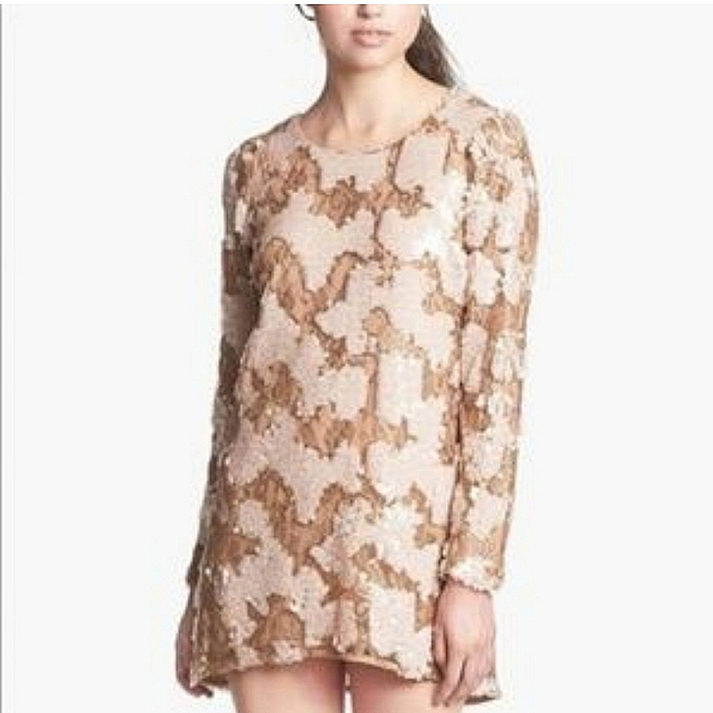 Dress the population fun shift dress size medium